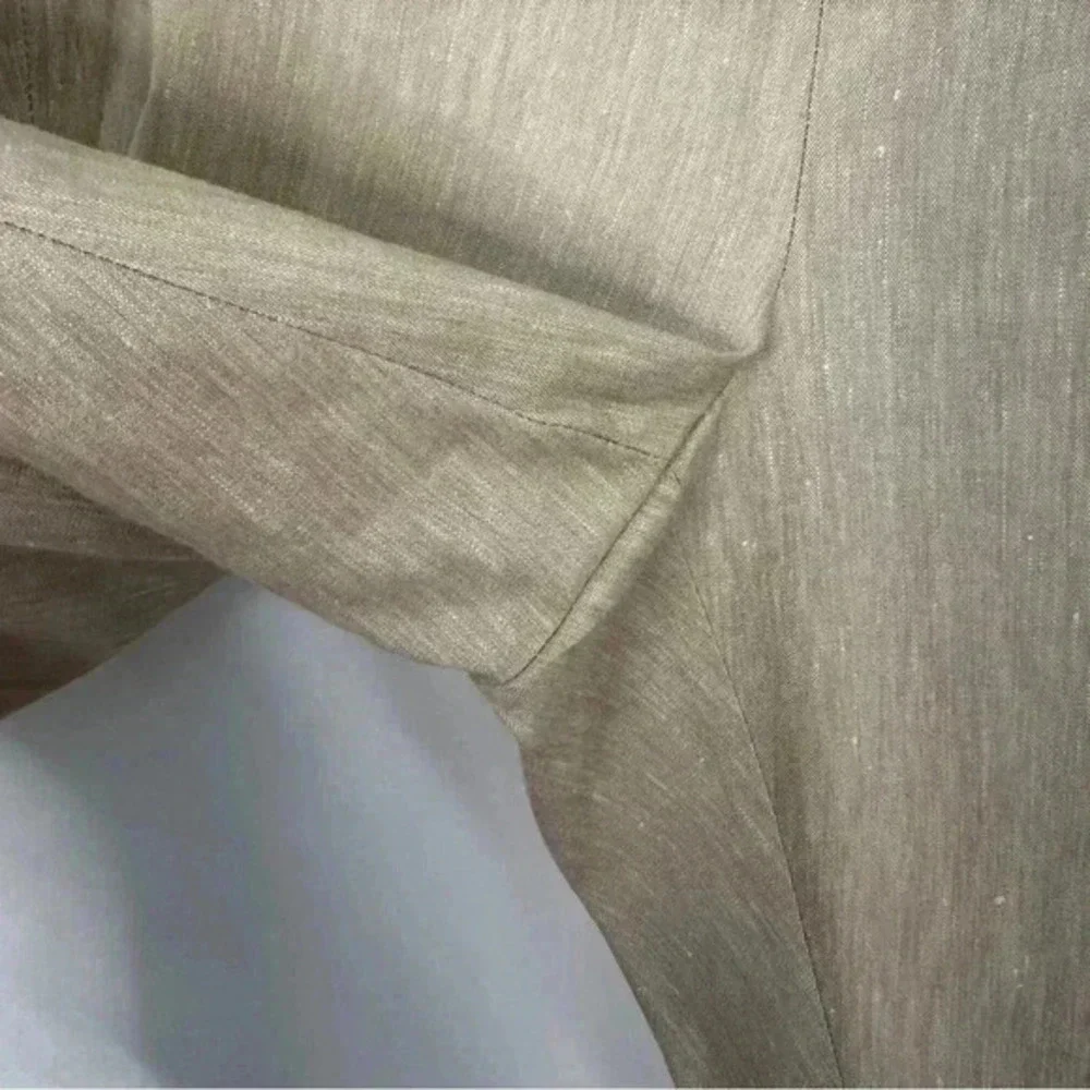 J. Jill Womens Pants Beige Size Large Linen Stretch Pull On Linen Blend‎
